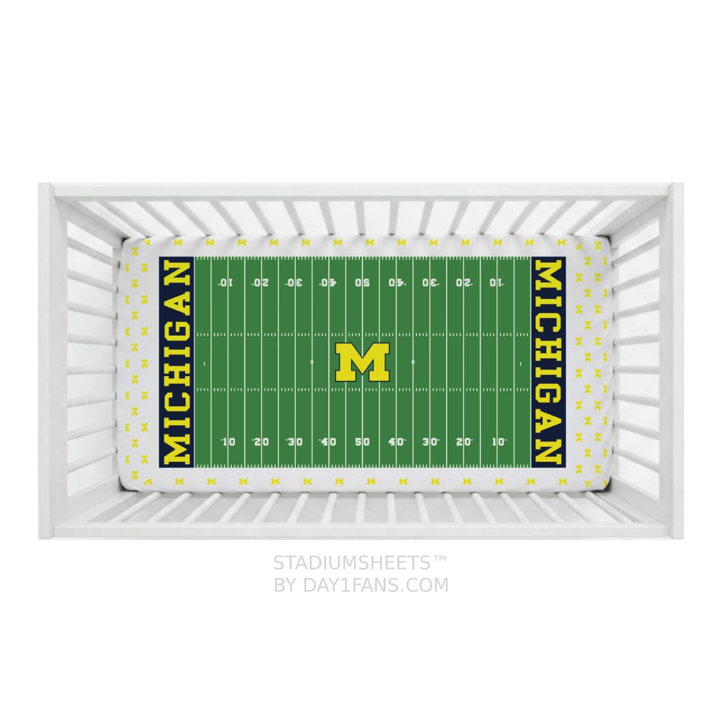 Michigan Wolverines StadiumSheets™ Crib Sheets