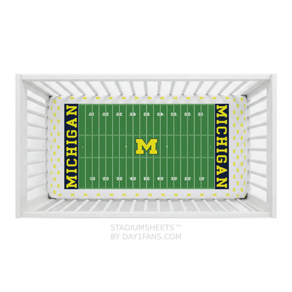 Michigan Wolverines StadiumSheets™ Crib Sheets