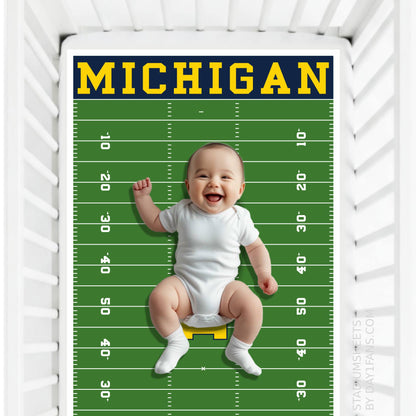 Michigan Wolverines StadiumSheets™ Crib Sheets