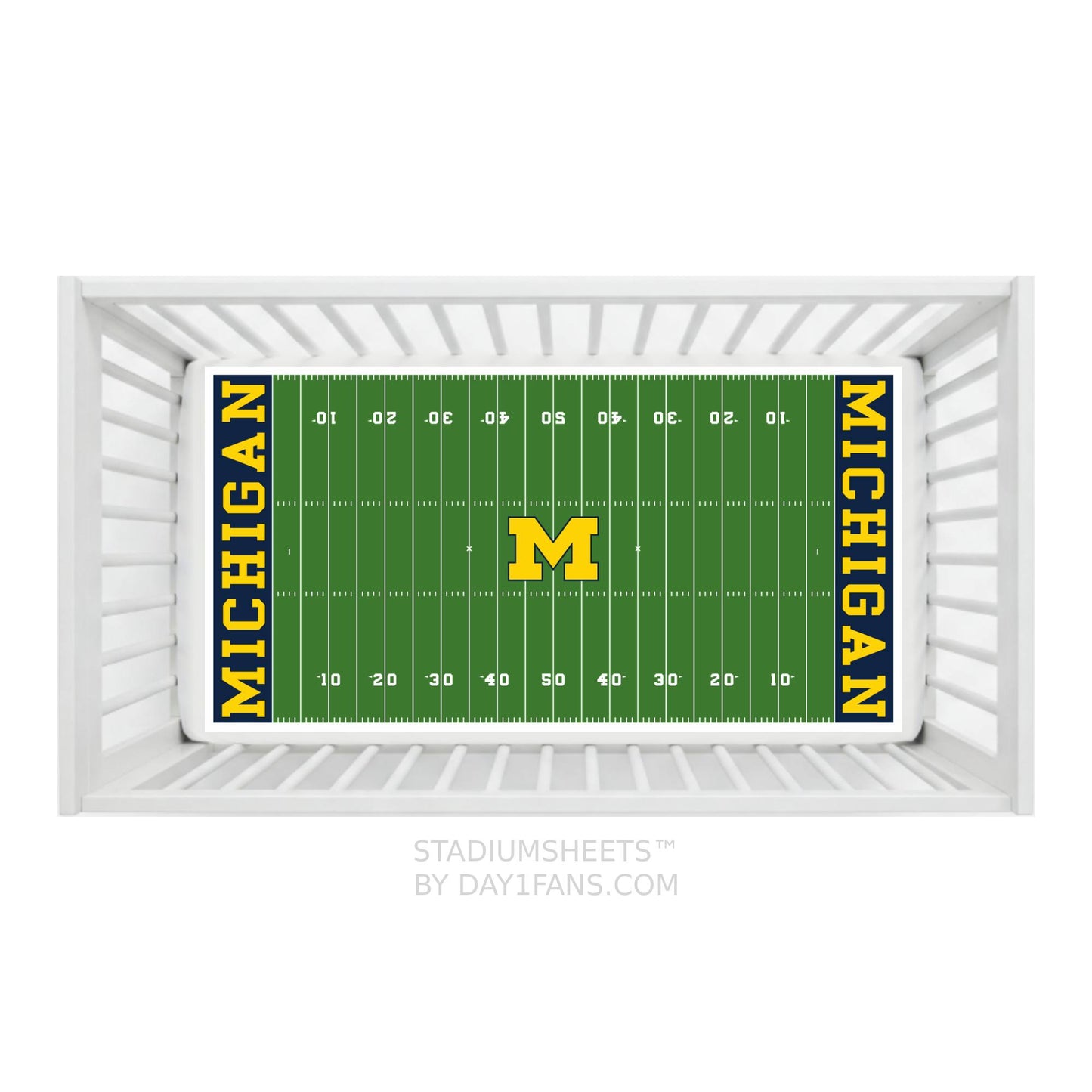 Michigan Wolverines StadiumSheets™ Crib Sheets