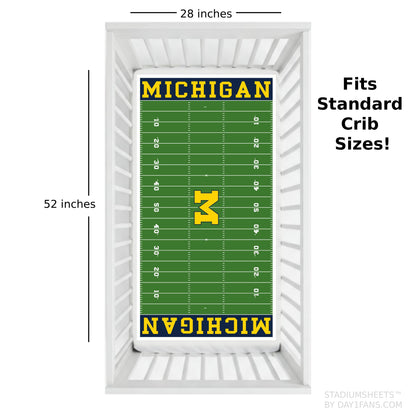 Michigan Wolverines StadiumSheets™ Crib Sheets