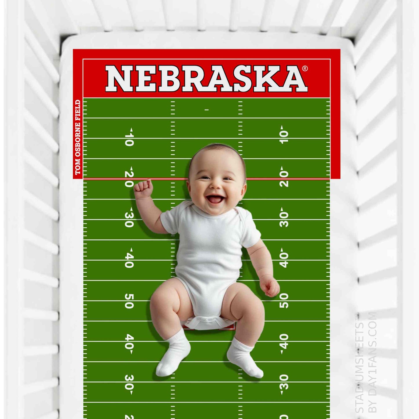 Nebraska Cornhuskers StadiumSheets™ Crib Sheets