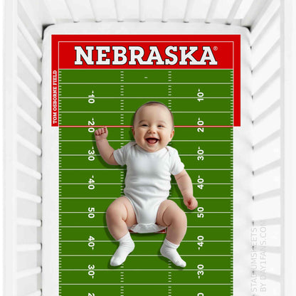 Nebraska Cornhuskers StadiumSheets™ Crib Sheets