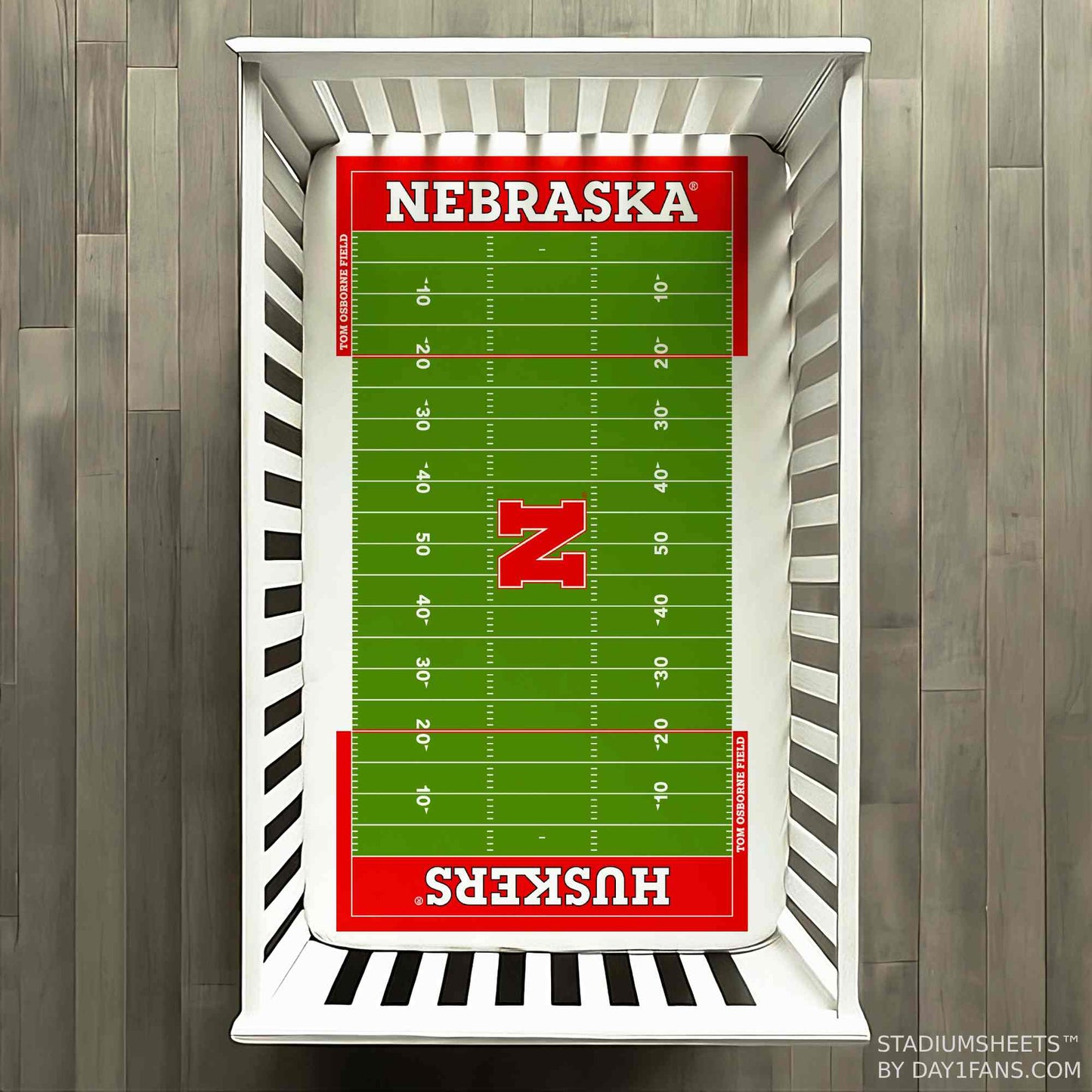 Nebraska Cornhuskers StadiumSheets™ Crib Sheets