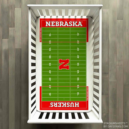 Nebraska Cornhuskers StadiumSheets™ Crib Sheets