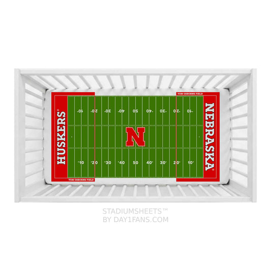 Nebraska Cornhuskers StadiumSheets™ Crib Sheets