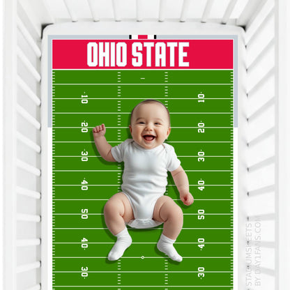 Ohio State Buckeyes StadiumSheets™ Crib Sheets