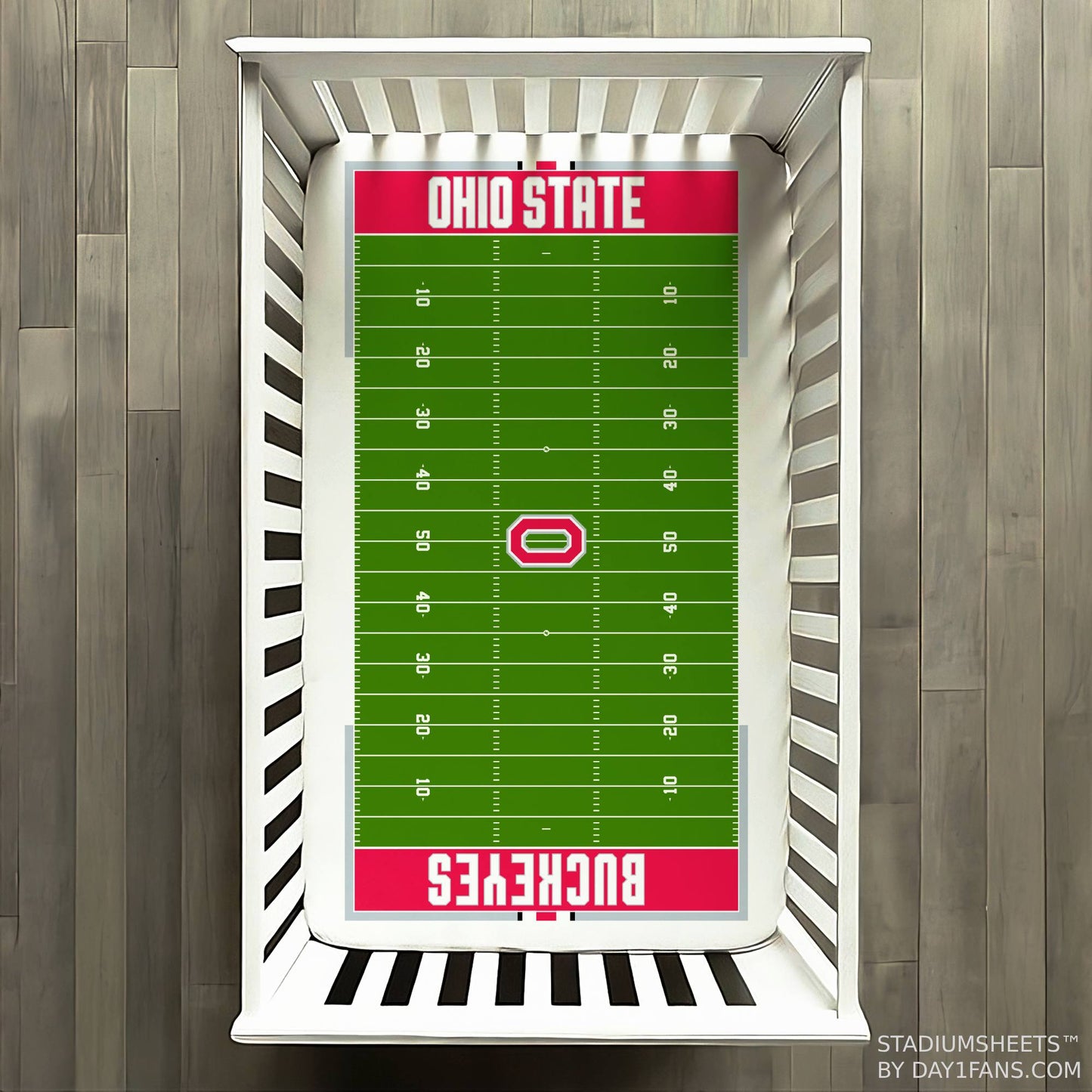 Ohio State Buckeyes StadiumSheets™ Crib Sheets