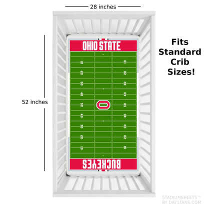 Ohio State Buckeyes StadiumSheets™ Crib Sheets