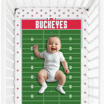 Ohio State Buckeyes StadiumSheets™ Crib Sheets