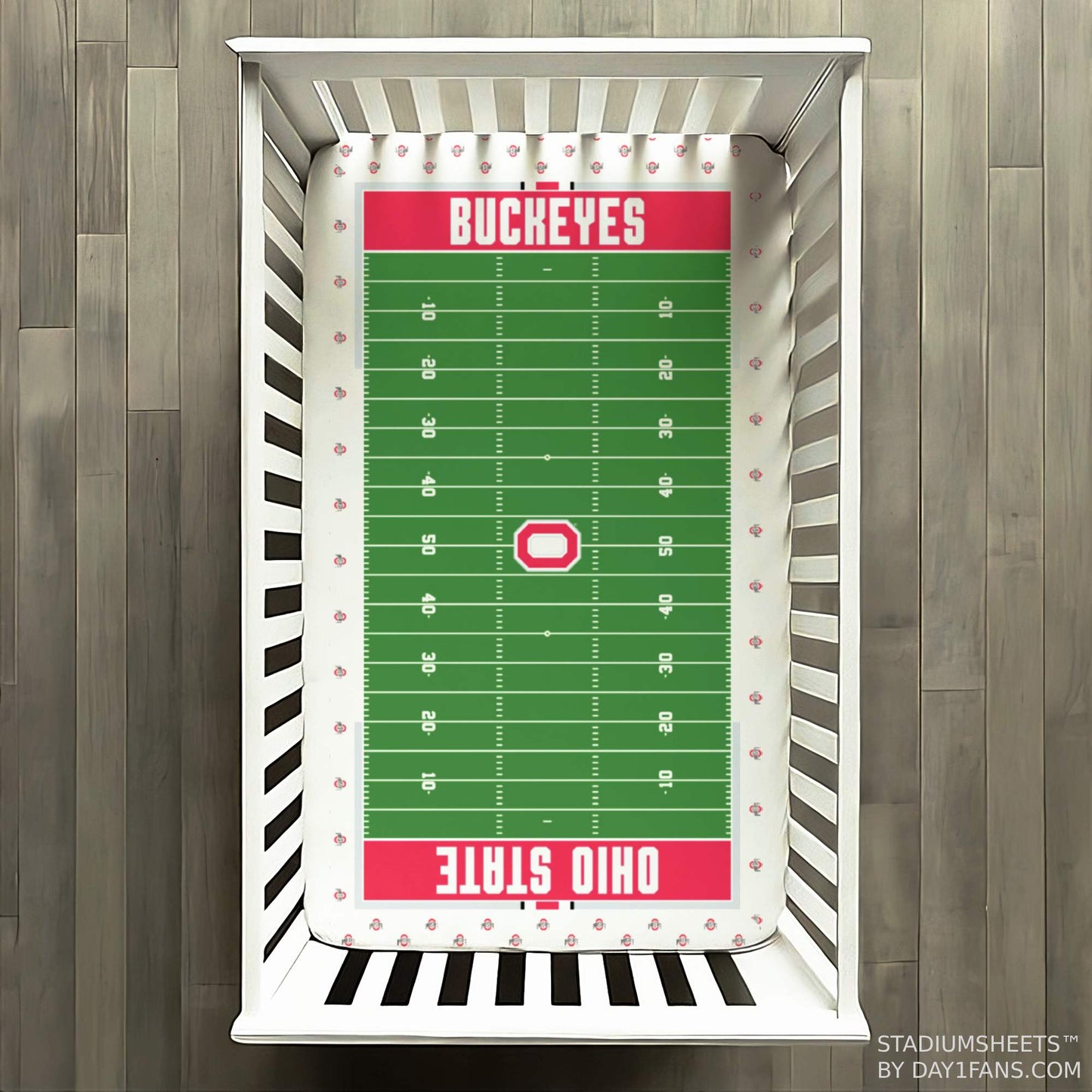Ohio State Buckeyes StadiumSheets™ Crib Sheets