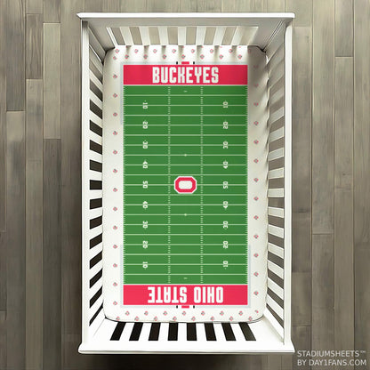 Ohio State Buckeyes StadiumSheets™ Crib Sheets