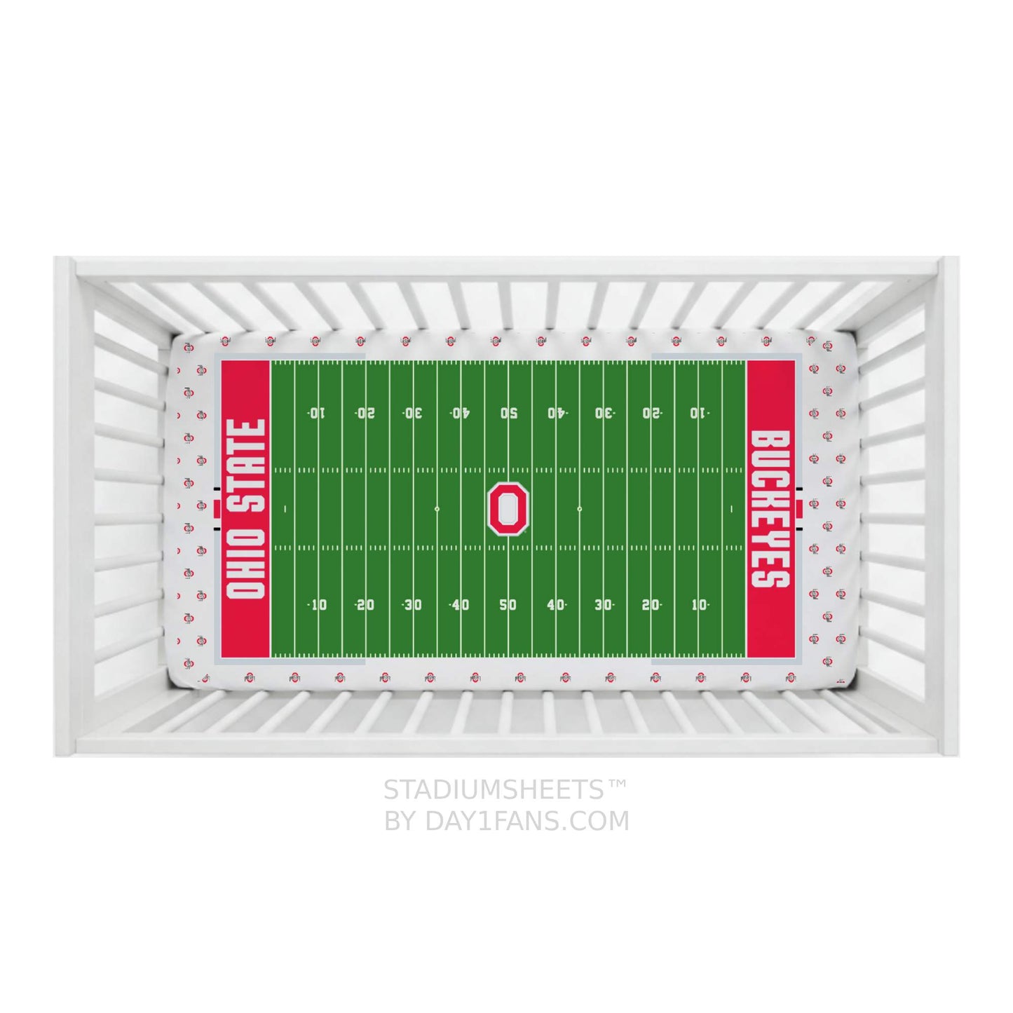 Ohio State Buckeyes StadiumSheets™ Crib Sheets