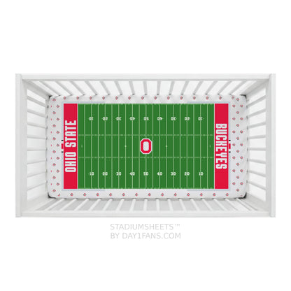 Ohio State Buckeyes StadiumSheets™ Crib Sheets