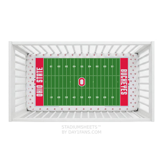 Ohio State Buckeyes StadiumSheets™ Crib Sheets