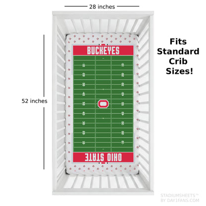 Ohio State Buckeyes StadiumSheets™ Crib Sheets