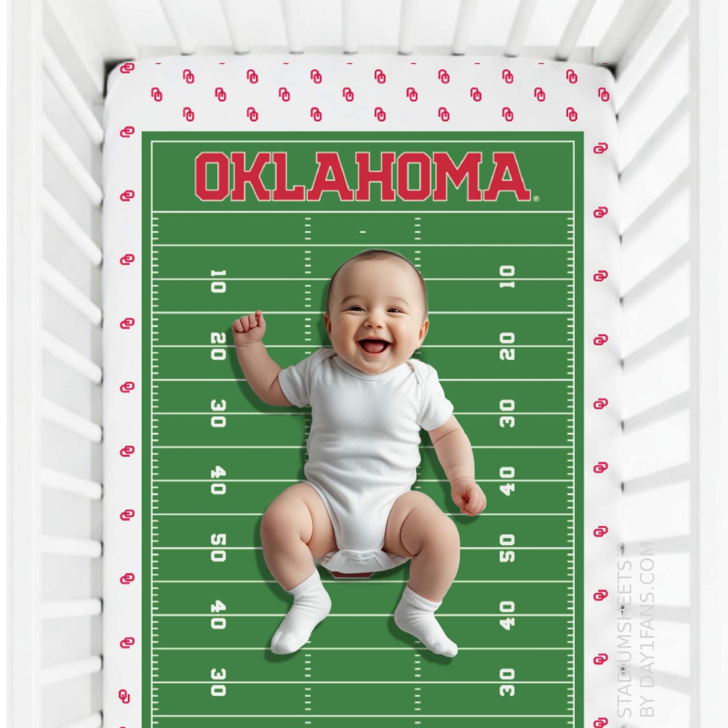 Oklahoma Sooners StadiumSheets™ Crib Sheets