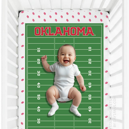 Oklahoma Sooners StadiumSheets™ Crib Sheets