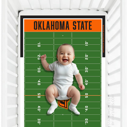 Oklahoma State Cowboys StadiumSheets™ Crib Sheets