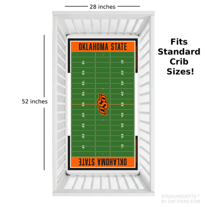 Oklahoma State Cowboys StadiumSheets™ Crib Sheets