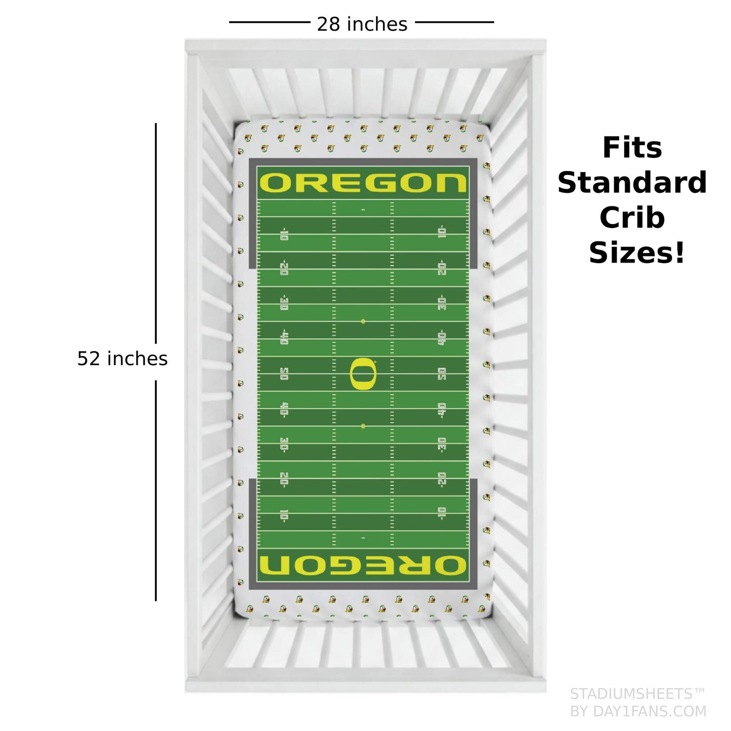 Oregon Ducks StadiumSheets™ Crib Sheets
