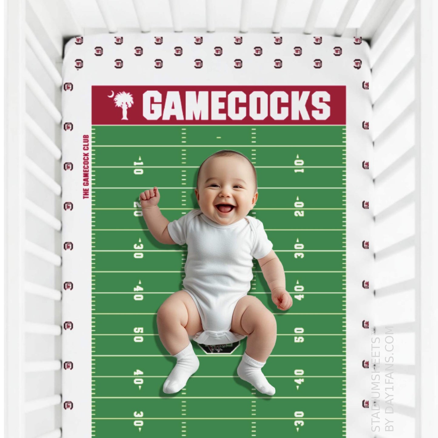 South Carolina Gamecocks StadiumSheets™ Crib Sheets