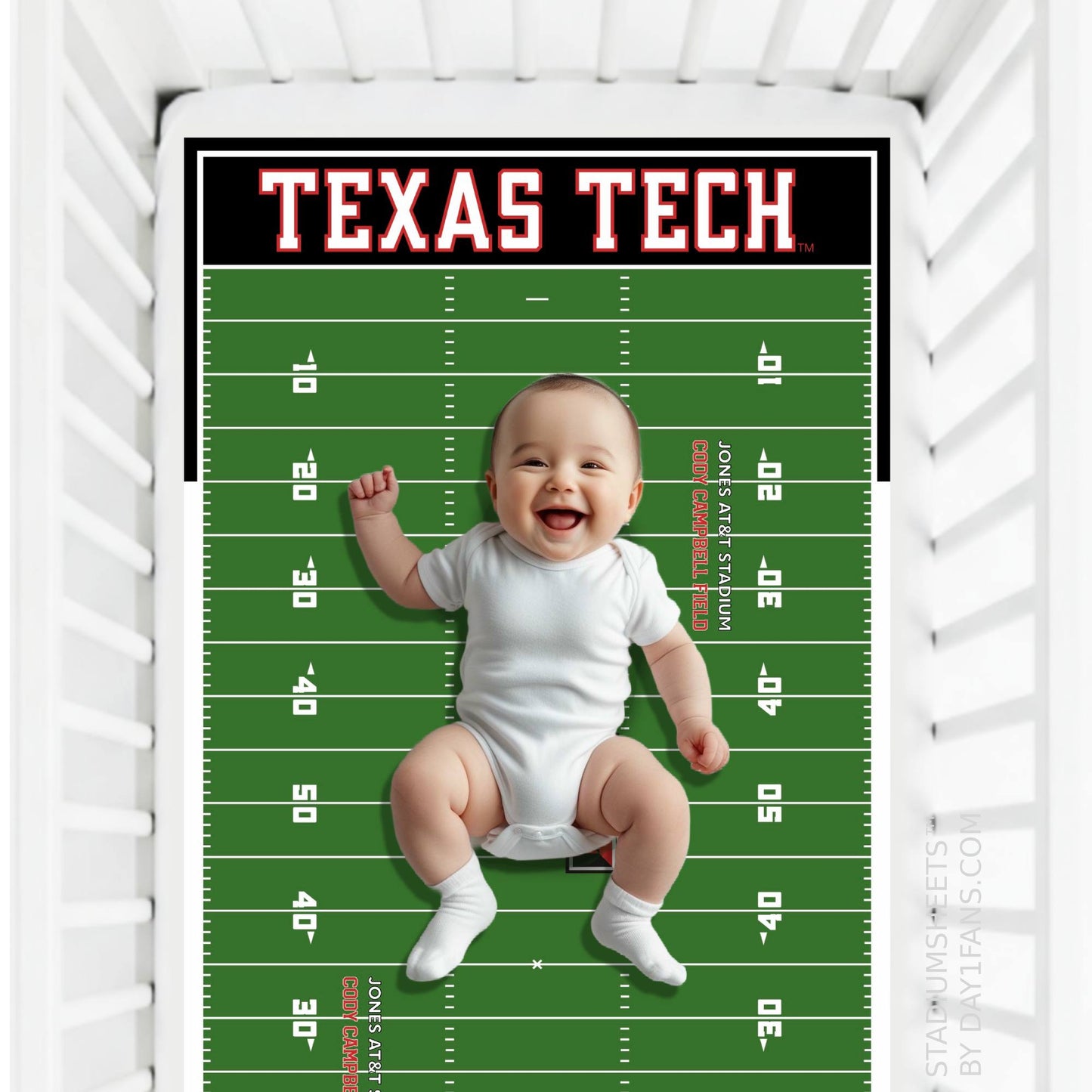Texas Tech Red Raiders StadiumSheets™ Crib Sheets