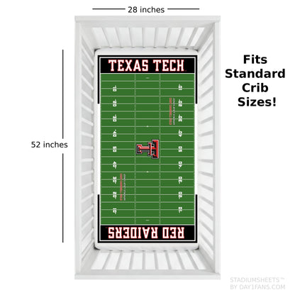 Texas Tech Red Raiders StadiumSheets™ Crib Sheets