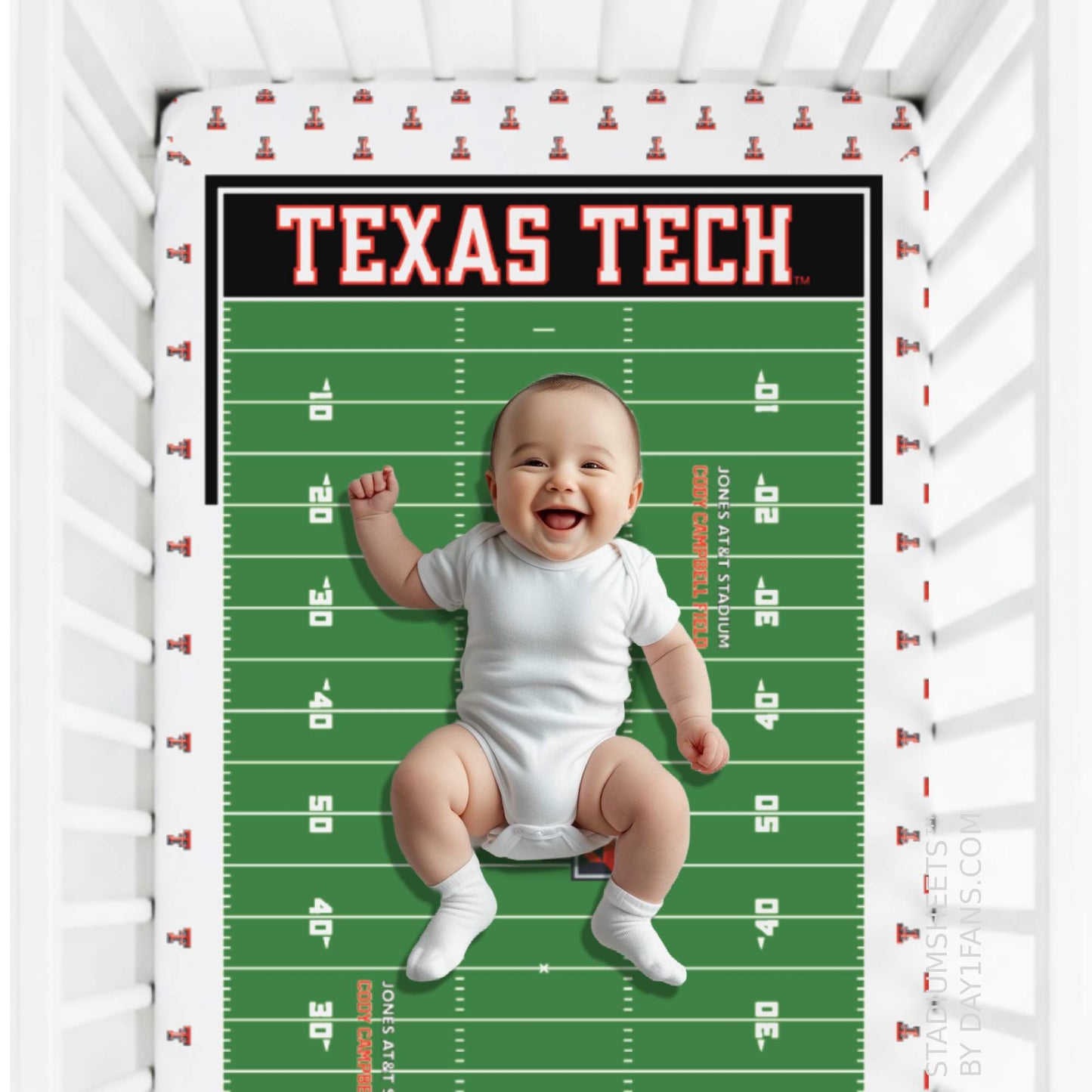Texas Tech Red Raiders StadiumSheets™ Crib Sheets