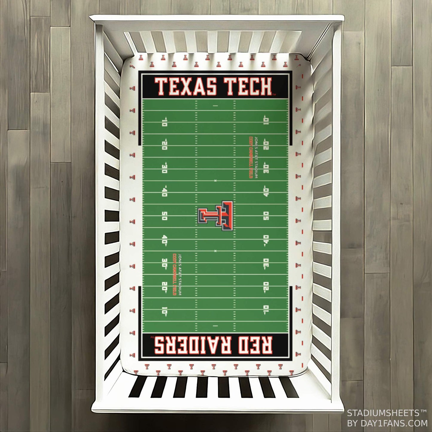Texas Tech Red Raiders StadiumSheets™ Crib Sheets