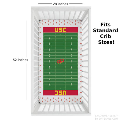 USC Trojans StadiumSheets™ Crib Sheets