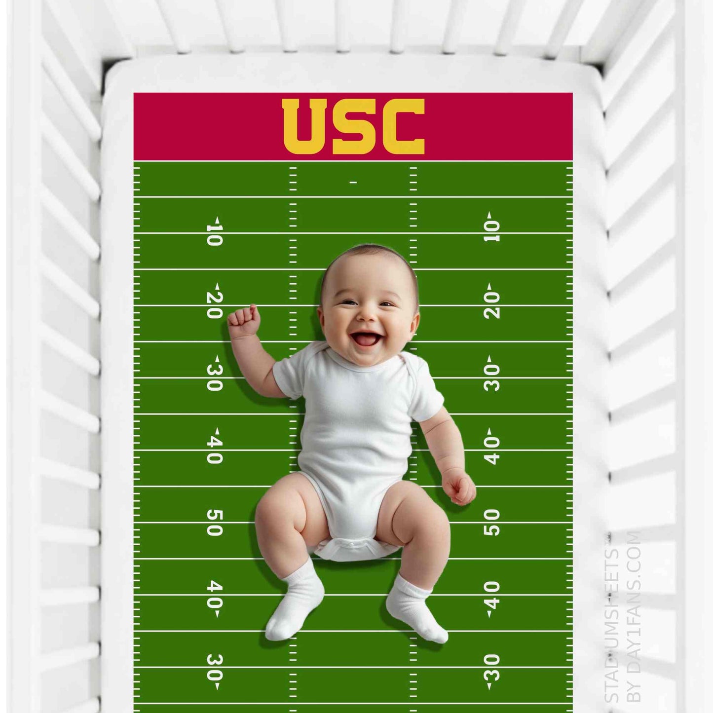 USC Trojans StadiumSheets™ Crib Sheets